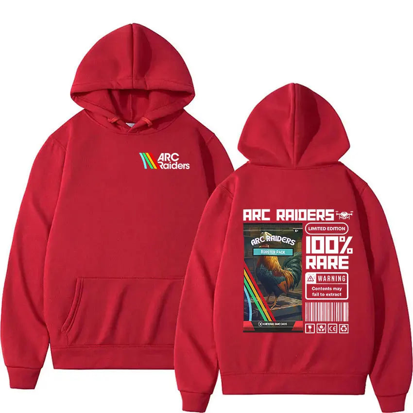 Sweat à capuche rouge ARC Raiders - 100% RARE