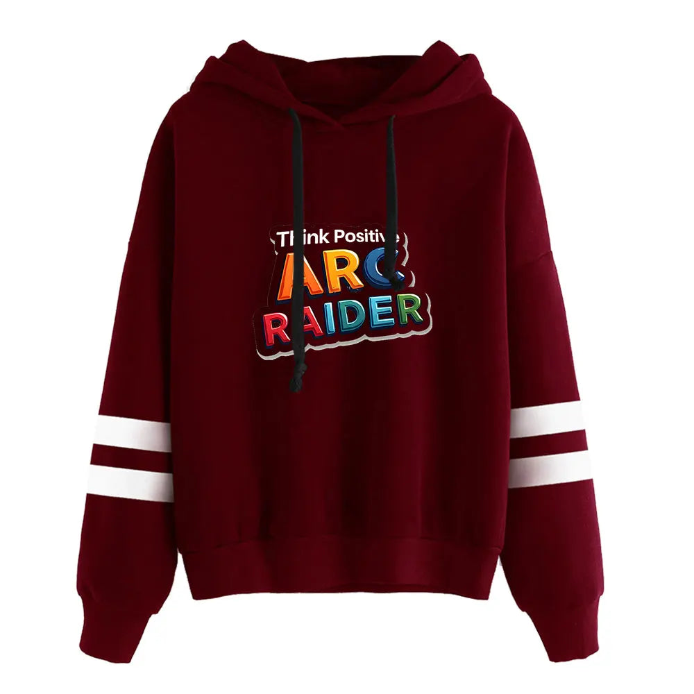 Sweat à capuche Arc Raiders bordeaux - Pensez positif