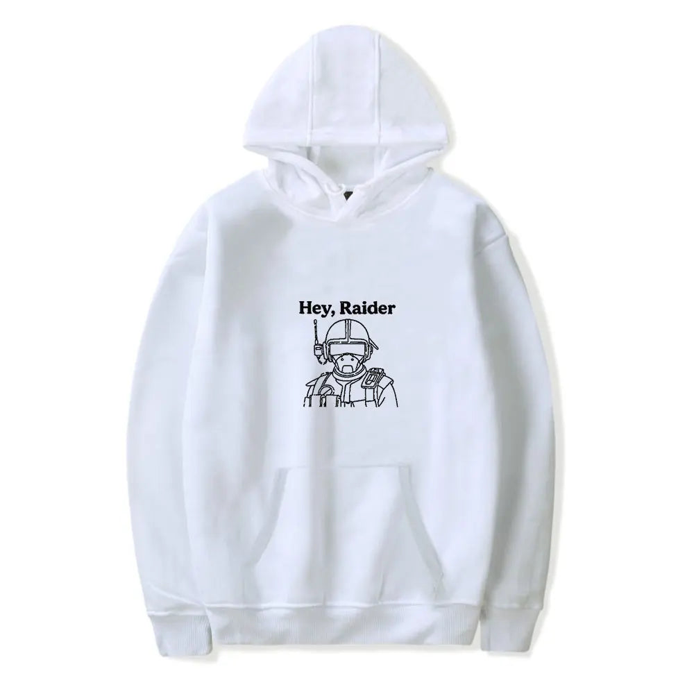 Sweat à capuche blanc Arc Raiders – Salut, Raider