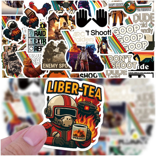 ARC Raiders Waterproof Stickers - 55 Pieces
