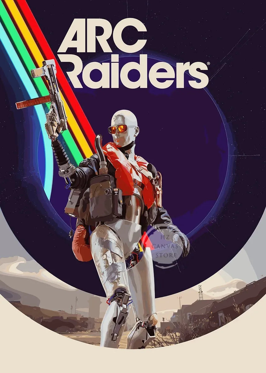 Retro Raider Arc Raiders Retro Poster - 3 – Arc Raiders Merch
