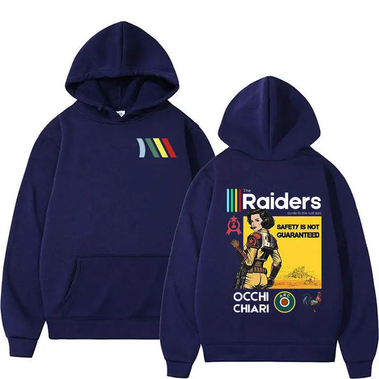ARC Raiders Navy Blue Hoodie - Safety is not guaranteed