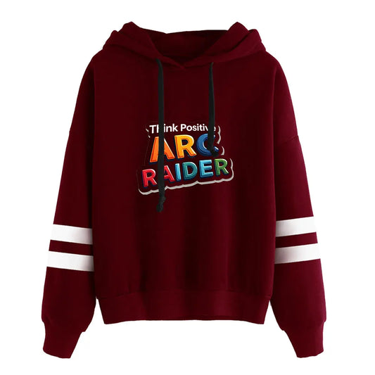 Arc Raiders Burgundy Hoodie - Think Positive